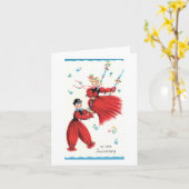 Vintag Happy Anniversary for Couple Card Karte (Gelbe Blume)