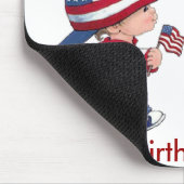 Vintag Happy Birthday America Mousepad (Ecke)