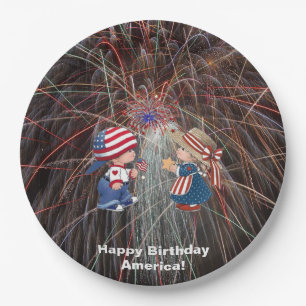 Vintag Happy Birthday America Paper Teller