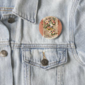 Vintag Happy Birthday Card Artwork Button (Beispiel)