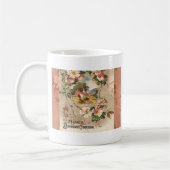 Vintag Happy Birthday Card Artwork Kaffeetasse (Links)