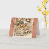 Vintag Happy Birthday Card Artwork Karte (Gelbe Blume)