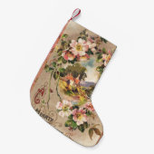 Vintag Happy Birthday Card Artwork Kleiner Weihnachtsstrumpf (Vorderansicht (hängend))