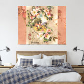 Vintag Happy Birthday Card Artwork Leinwanddruck (Insitu (Schlafzimmer))
