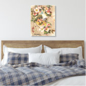 Vintag Happy Birthday Card Artwork Leinwanddruck (Insitu (Schlafzimmer))