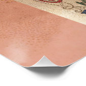 Vintag Happy Birthday Card Artwork Poster (Ecke)