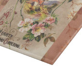 Vintag Happy Birthday Card Artwork Schneidebrett (Ecke)