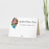 Vintag Happy Birthday Card Karte (Rückseite)