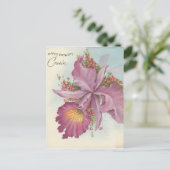 Vintag Happy Birthday Cousin Postkarte (Stehend Vorderseite)