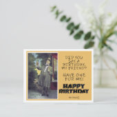 Vintag HAPPY BIRTHDAY GREETING POSTCARD Postkarte (Stehend Vorderseite)
