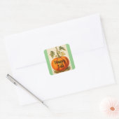 Vintag Happy Fall Pumpkin Sticker (Umschlag)