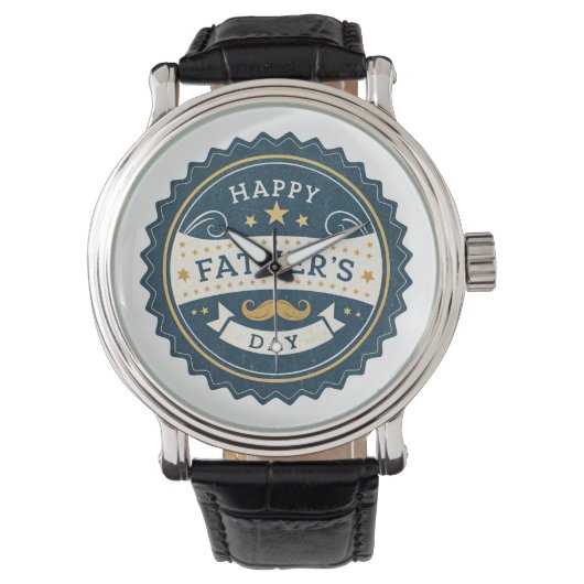 Vintag Happy Father's Day Watch - Klassisches Abze Armbanduhr (Vorderseite)