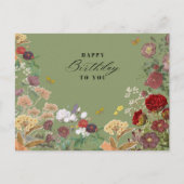 Vintag Happy Geburtstag Postkarte (Vorderseite)