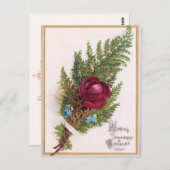 Vintag Happy Geburtstag Postkarte (Vorne/Hinten)