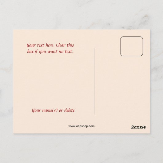 Vintag Happy Geburtstag Postkarte (Rückseite)