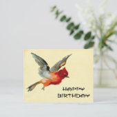 Vintag Happy Geburtstag Postkarte (Stehend Vorderseite)