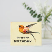 Vintag Happy Geburtstag Postkarte (Stehend Vorderseite)