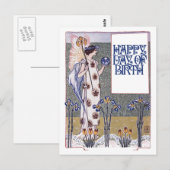 Vintag Happy Geburtstag Postkarte (Vorne/Hinten)