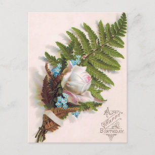 Vintag Happy Geburtstag Postkarte