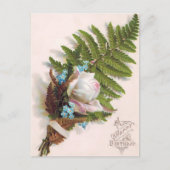 Vintag Happy Geburtstag Postkarte (Vorderseite)