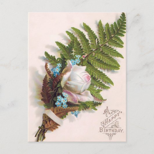 Vintag Happy Geburtstag Postkarte (Vorderseite)