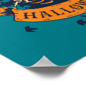 Vintag Happy Halloween Graphic Kürbislaterne Poster (Ecke)