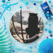 Vintag Happy Halloween Spooky Cat Arthur Rackham Pappteller (Party)