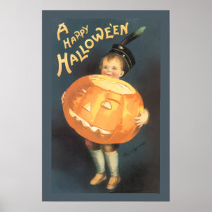 Vintag Happy Halloween von Ellen Clapsaddle Poster
