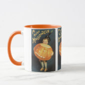 Vintag Happy Halloween von Ellen Clapsaddle Tasse (Links)