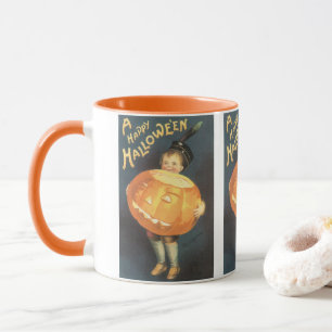 Vintag Happy Halloween von Ellen Clapsaddle Tasse