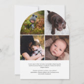 Vintag Happy Hanukkah Holiday Foto Card Einladung (Rückseite)