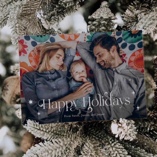 Vintag Happy Holidays Weihnachten Foto