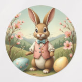 Vintag Happy Oaster Etiketten (Design 2)