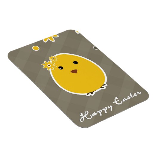 Vintag Happy Osterhintergrund Magnet (Rechte Seite)