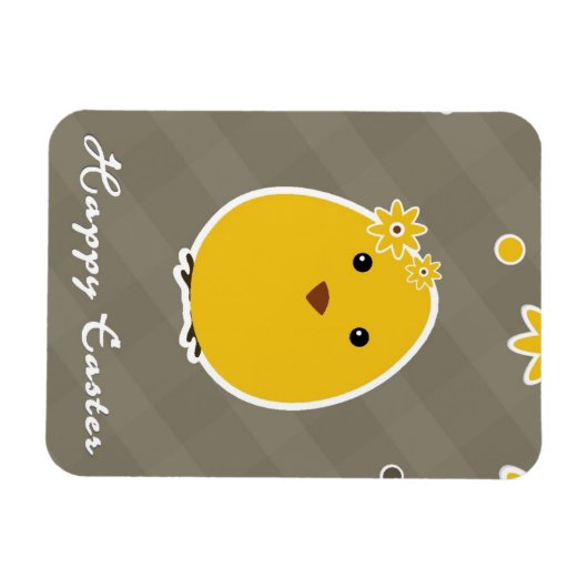 Vintag Happy Osterhintergrund Magnet (Horizontal)