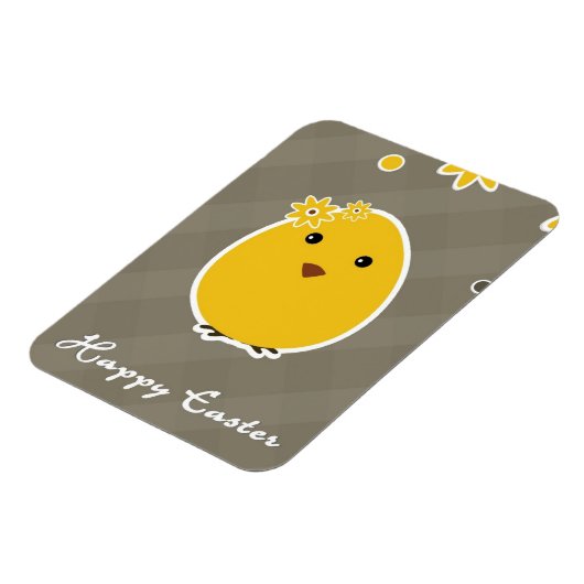 Vintag Happy Osterhintergrund Magnet (Linke Seite)