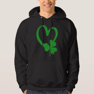 Vintag Happy St Patrick's Day Irish Lucky Shamroc Hoodie