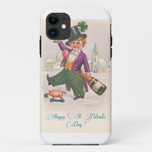 Vintag Happy St Patricks Day Kleeblatt Champagne Case-Mate iPhone Hülle