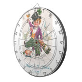 Vintag Happy St Patricks Day Kleeblatt Champagne Dartscheibe (Vorderseite rechts)