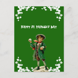 Vintag Happy St. Patrick's Day Son, Grandson Niedl Feiertagspostkarte
