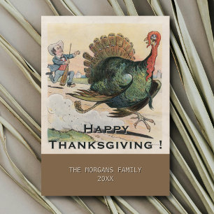 Vintag Happy Thanksgiving Bryans Erntedank Karte