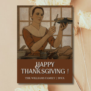 Vintag Happy Thanksgiving - Erntedank G. Moore Karte