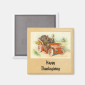 Vintag Happy Thanksgiving Magnet (Vorderseite/Rückseite)