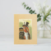 Vintag Happy Thanksgiving Postkarte (Stehend Vorderseite)