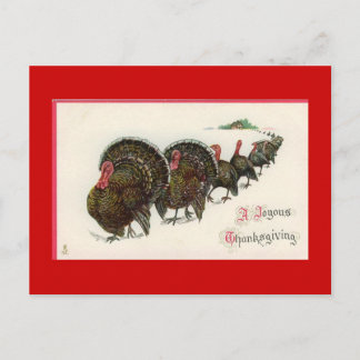 Vintag Happy Thanksgiving Postkarte
