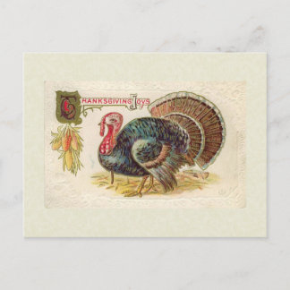 Vintag Happy Thanksgiving Postkarte