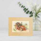 Vintag Happy Thanksgiving Postkarte (Stehend Vorderseite)