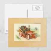 Vintag Happy Thanksgiving Postkarte (Vorne/Hinten)