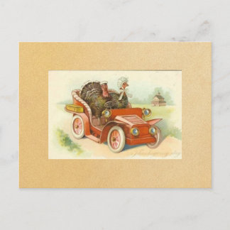 Vintag Happy Thanksgiving Postkarte