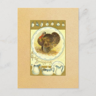 Vintag Happy Thanksgiving Postkarte